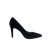 Fekete magassarkú velúrbőr pömpsz - Sacha