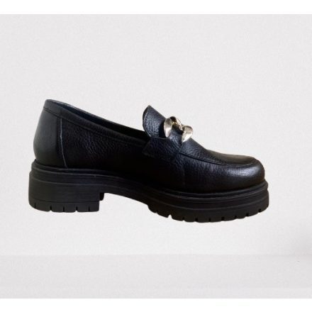 Manfield Loafer - ezüst csattal